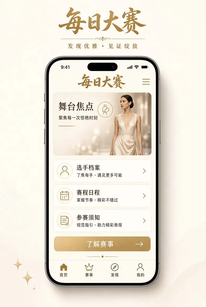 每日大赛APP移动端内容形象